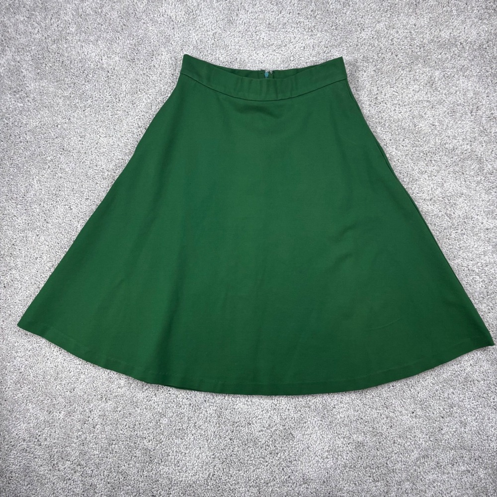 41 Hawthorn Womens Green A-Line Knee Length Skirt with‎ Pockets SF7450 Small